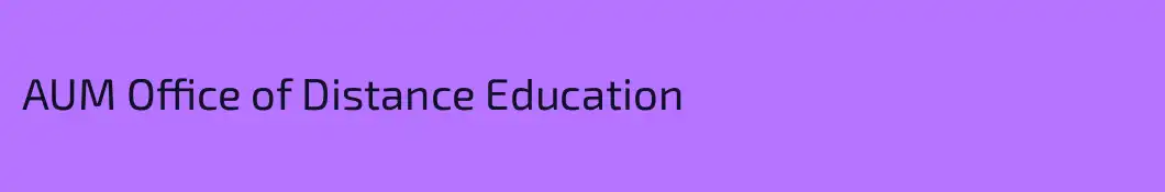AUM Office of Distance Education